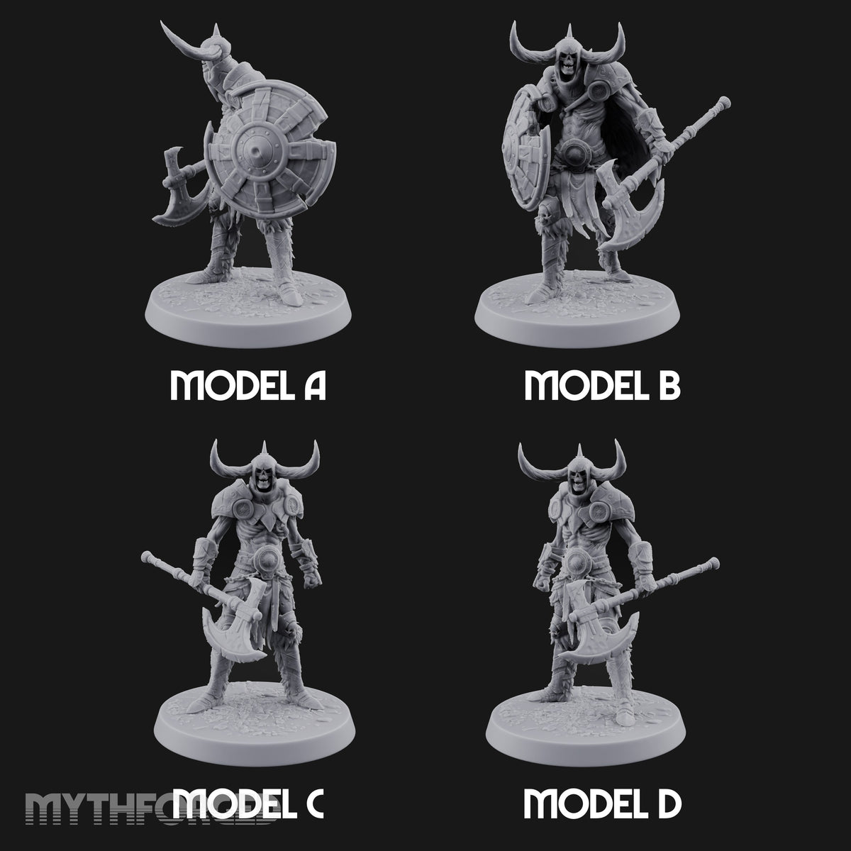 Hollow Under the Horns Skeleton Axe Warriors — All
