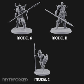 Horns, Hide and Hafts Skeleton Spear Warriors — All