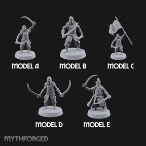 Moustache Waxed, Sabres Drawn Twice Human Dual Sabre Warriors — All