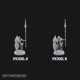 Shields Leaf-Shaped, Spears Skyward Elf Spear and Shield Guards — All
