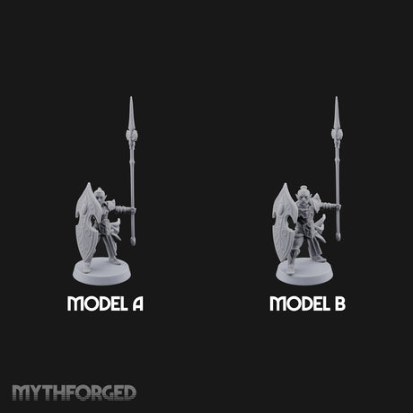 Shields Leaf-Shaped, Spears Skyward Elf Spear and Shield Guards — All