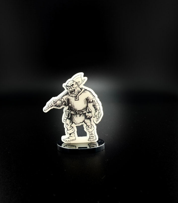 Goblin Horde 2D Acrylic Miniatures Miniature for Dungeons and Dragons, Pathfinder or other TTRPGs