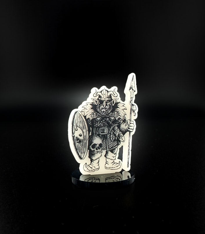 Goblin Horde 2D Acrylic Miniatures Miniature for Dungeons and Dragons, Pathfinder or other TTRPGs