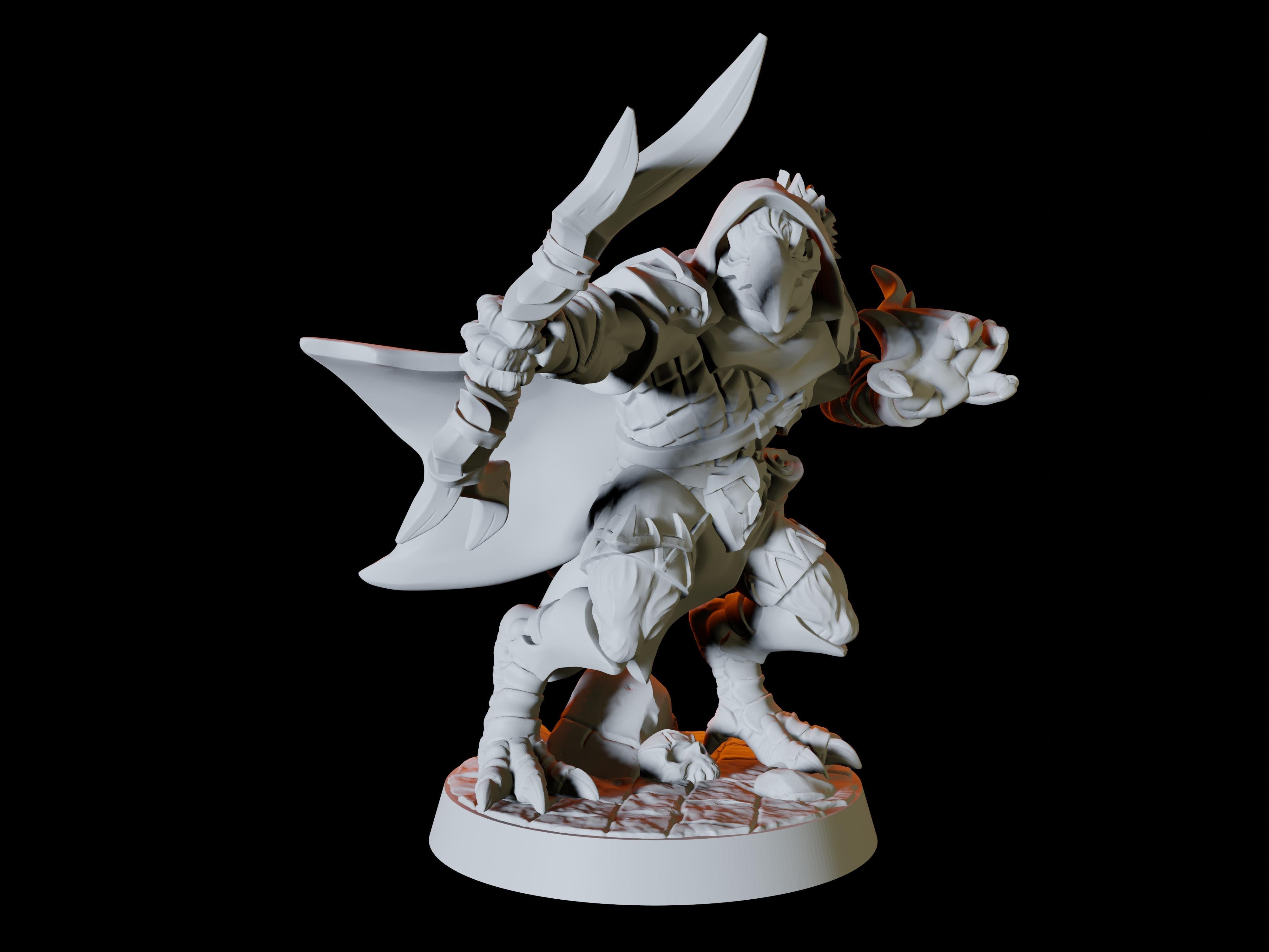 Aarakocra Miniatures for Dungeons and Dragons. There are six soldiers, printed by Myth Forged