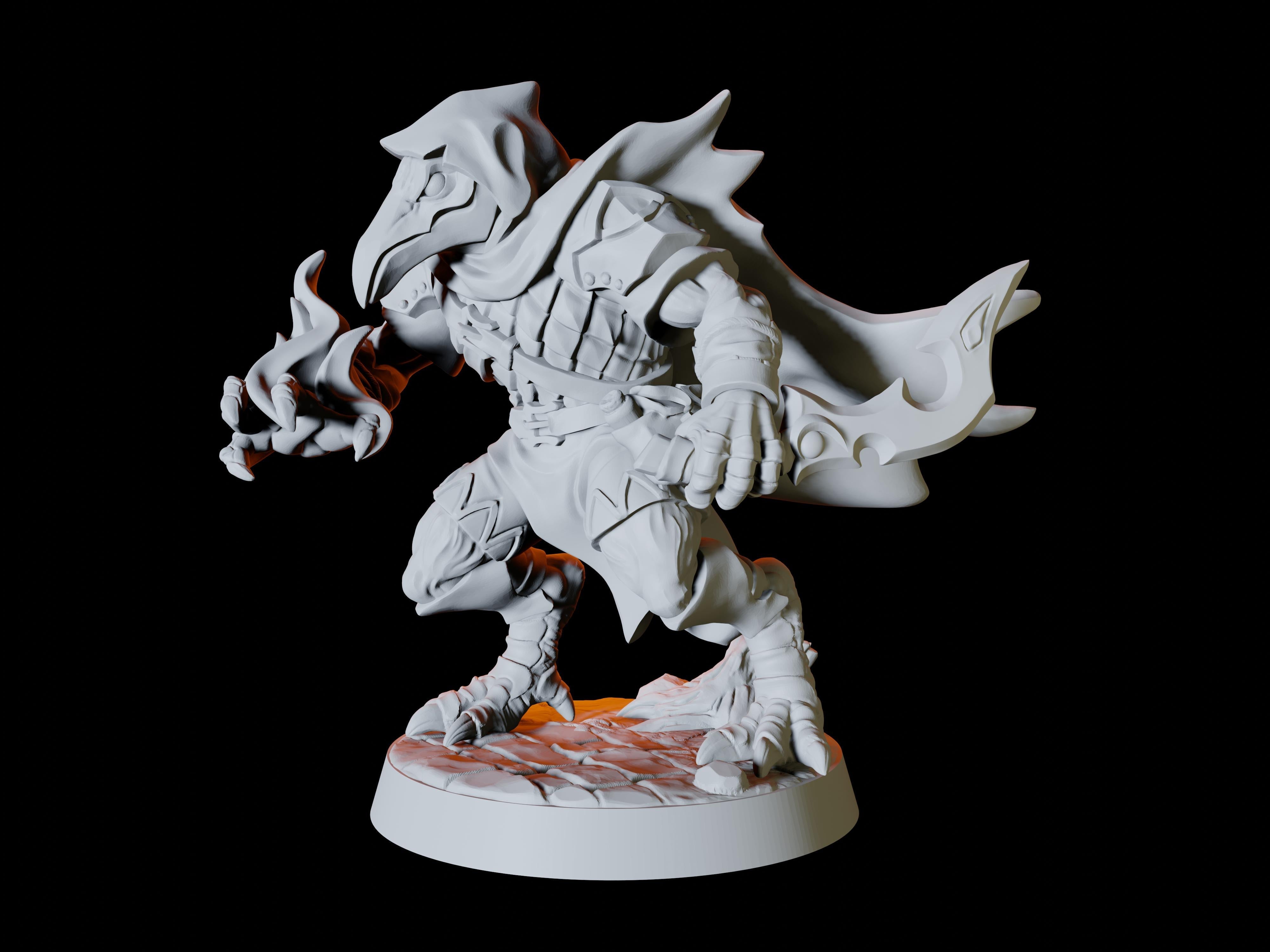 Aarakocra Miniatures for Dungeons and Dragons. There are six soldiers, printed by Myth Forged