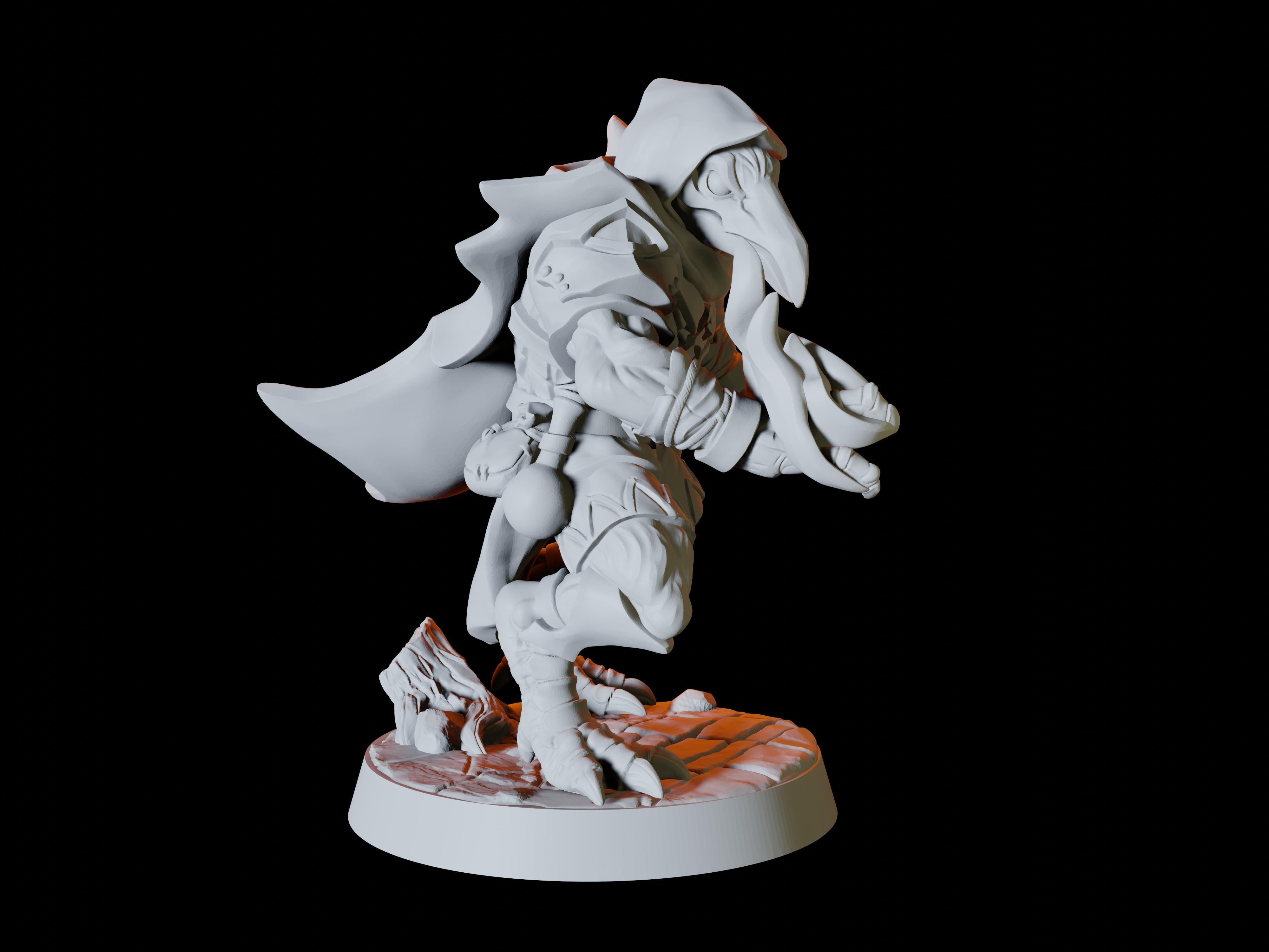 Aarakocra Miniatures for Dungeons and Dragons. There are six soldiers, printed by Myth Forged