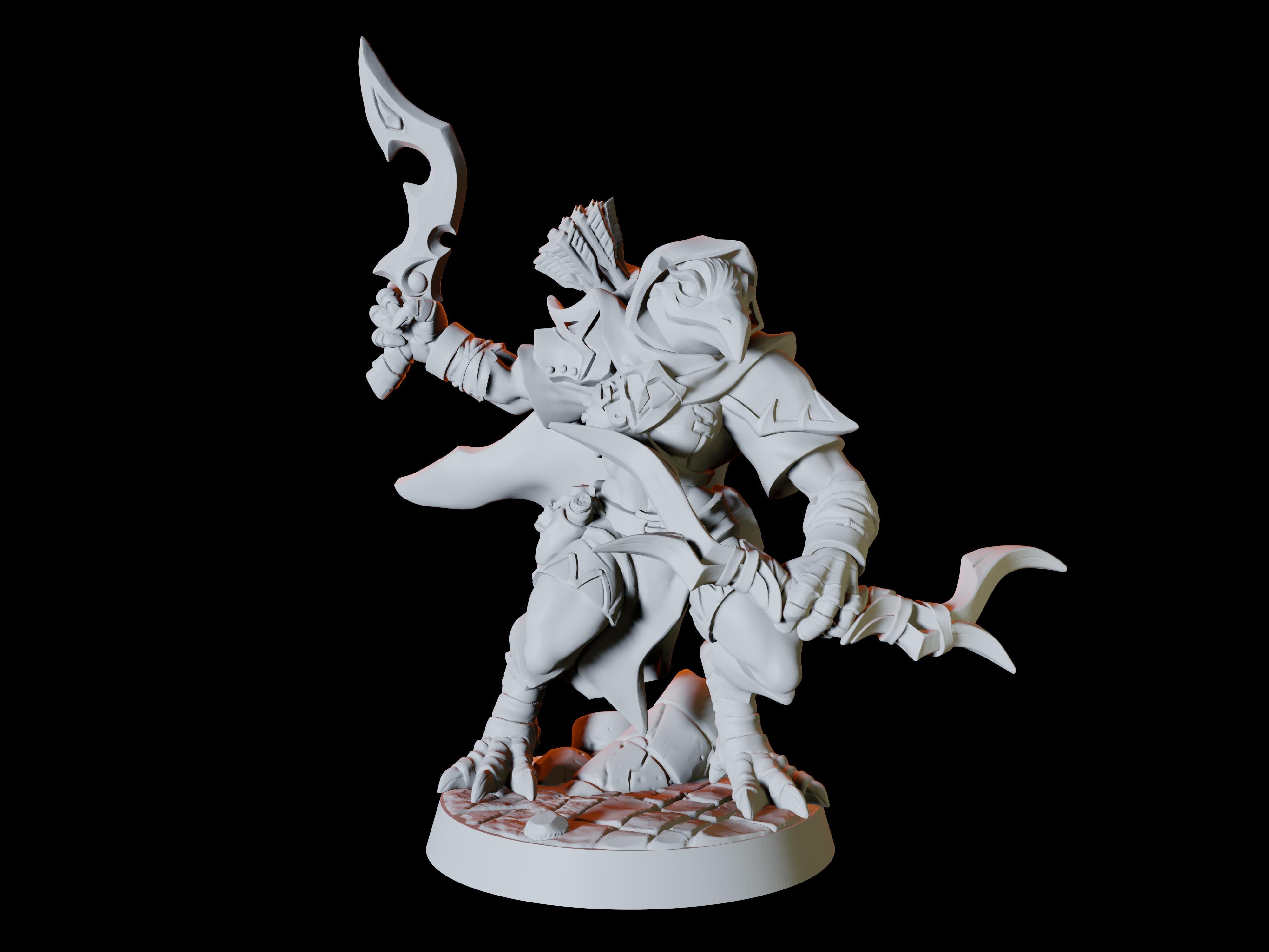 Aarakocra Miniatures for Dungeons and Dragons. There are six soldiers, printed by Myth Forged