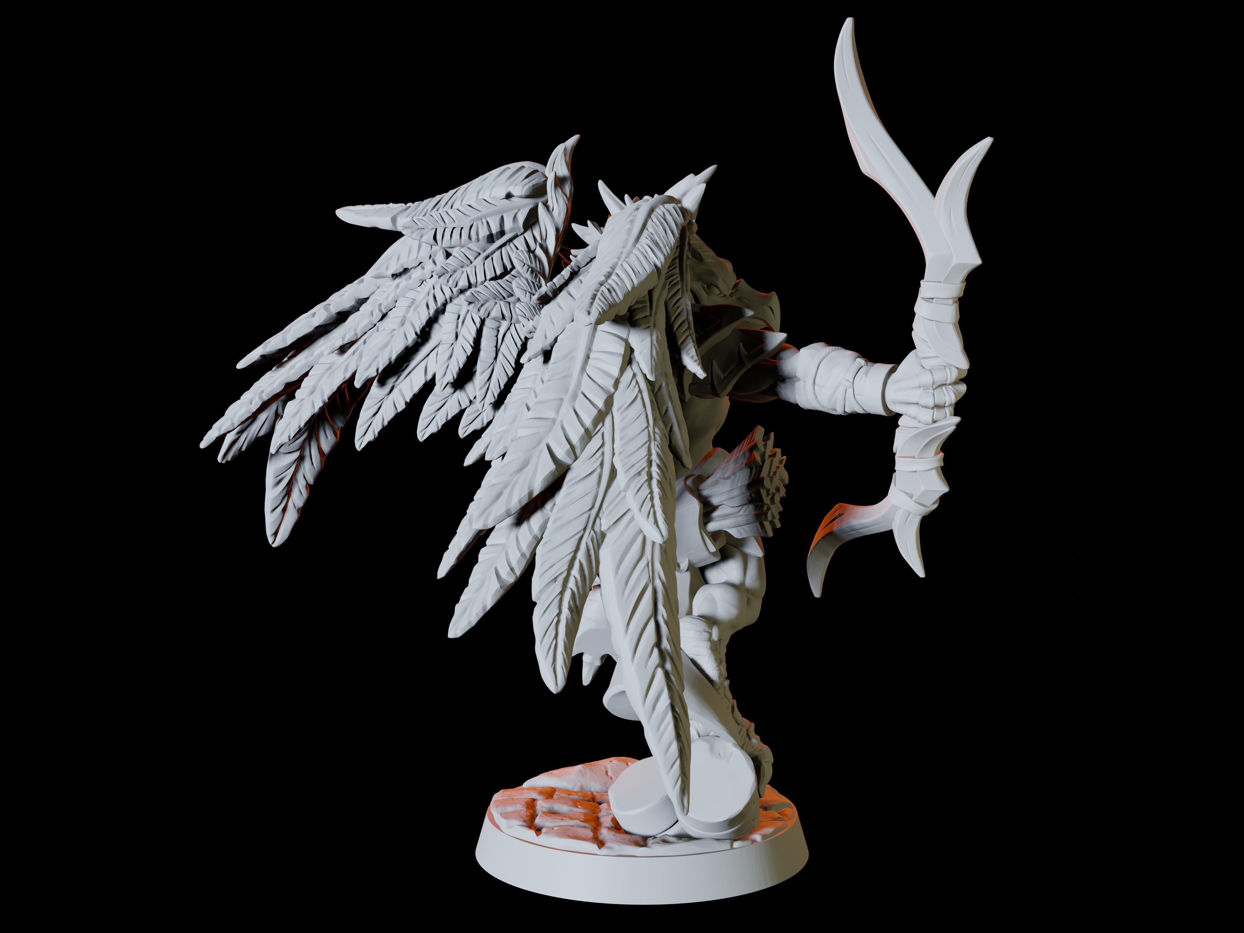 Aarakocra Miniatures for Dungeons and Dragons. There are six soldiers, printed by Myth Forged