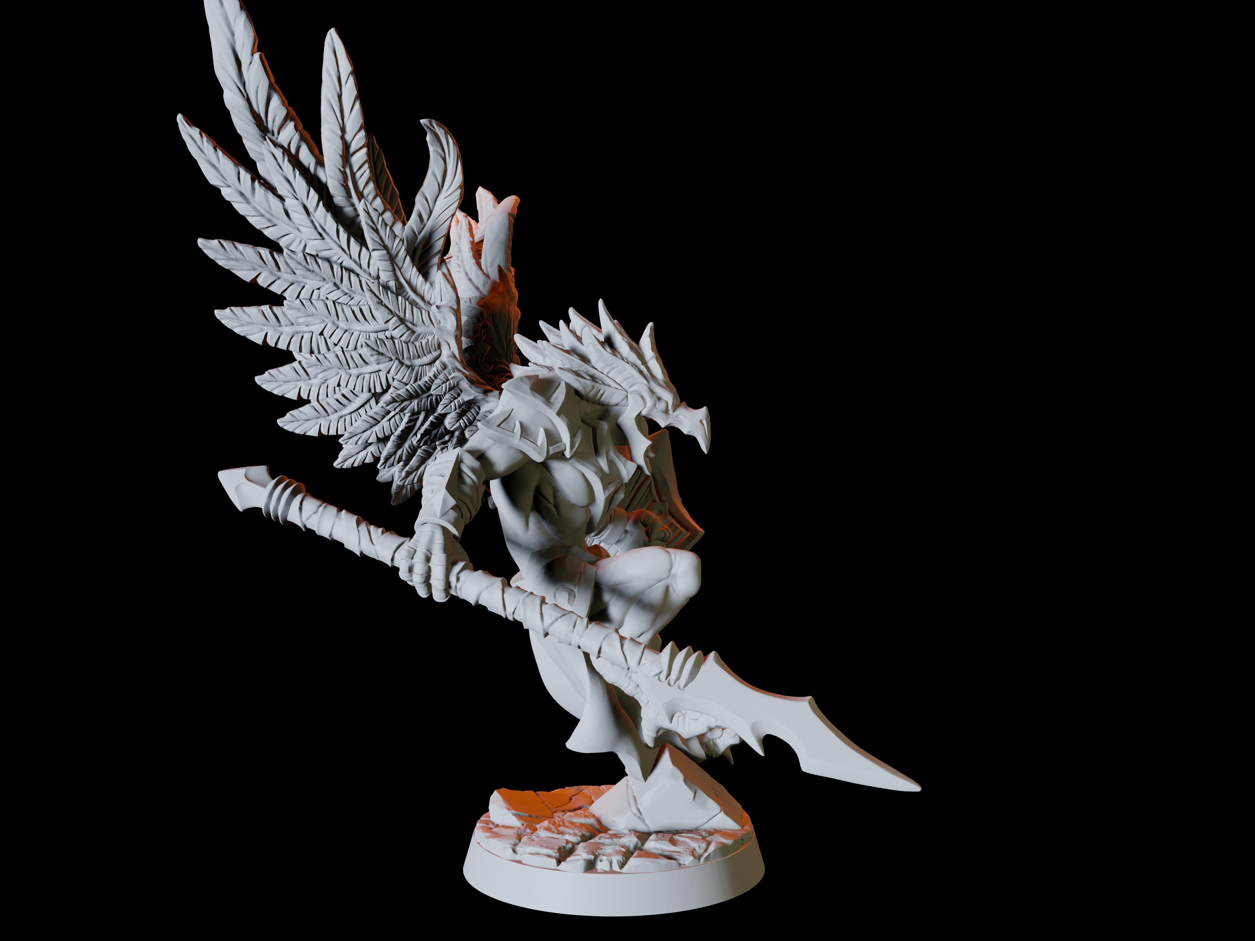 Aarakocra Miniatures for Dungeons and Dragons. There are six soldiers, printed by Myth Forged