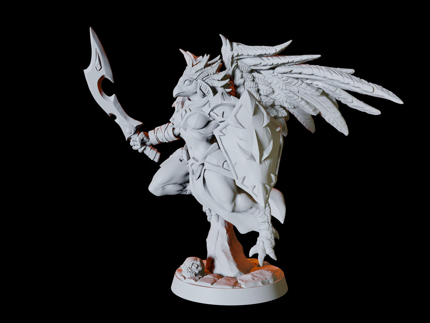Aarakocra Army - Six Soldiers Miniature for Dungeons and Dragons, Pathfinder or other TTRPGs