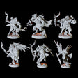 Aarakocra Army - Six Soldiers Miniature for Dungeons and Dragons, Pathfinder or other TTRPGs