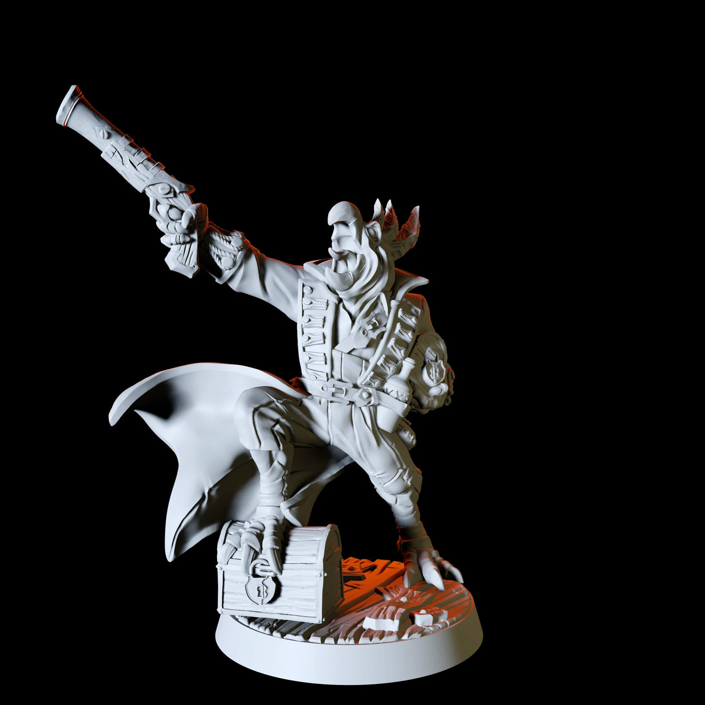 Aarakocra Captain Miniature for Dungeons and Dragons, Pathfinder or other TTRPGs