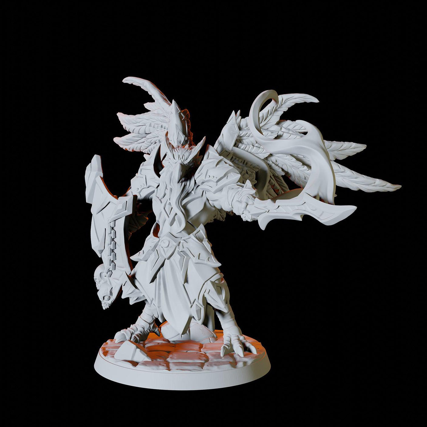 Aarakocra Champion Miniature for Dungeons and Dragons, Pathfinder or other TTRPGs