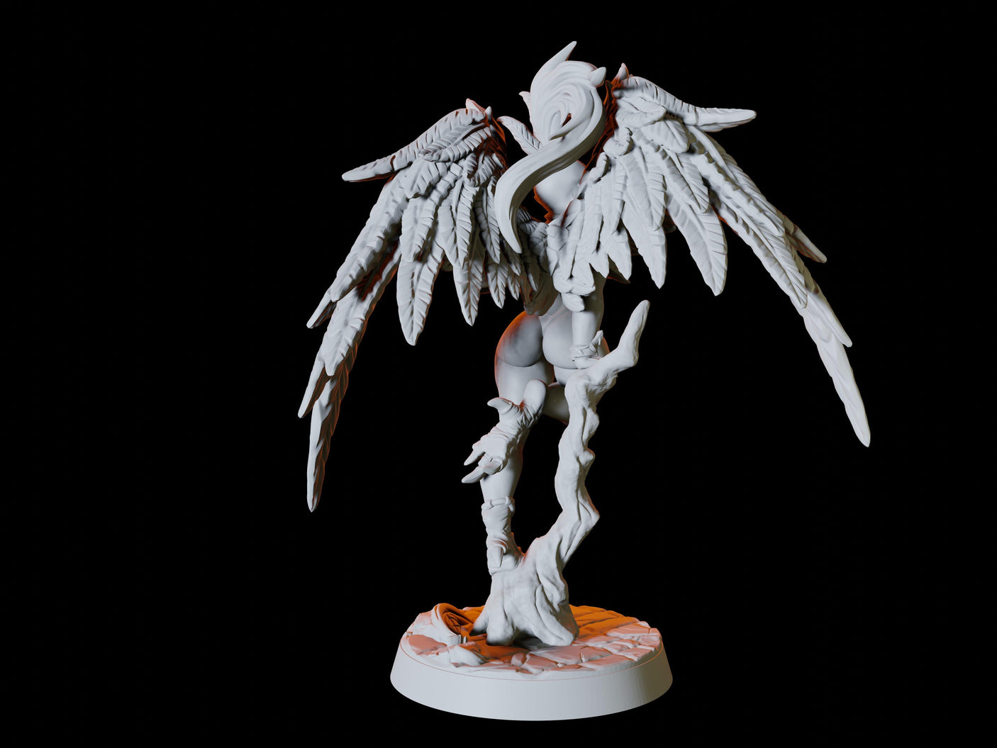 Aarakocra Pin-up Miniature for Dungeons and Dragons, Pathfinder or other TTRPGs