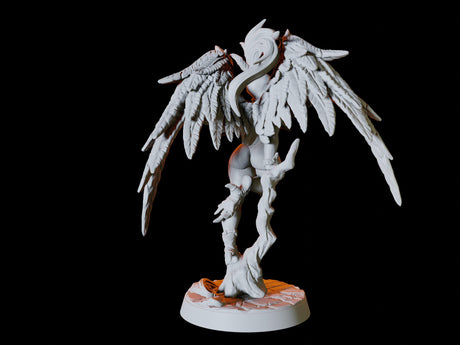 Aarakocra Pin-up Miniature for Dungeons and Dragons, Pathfinder or other TTRPGs