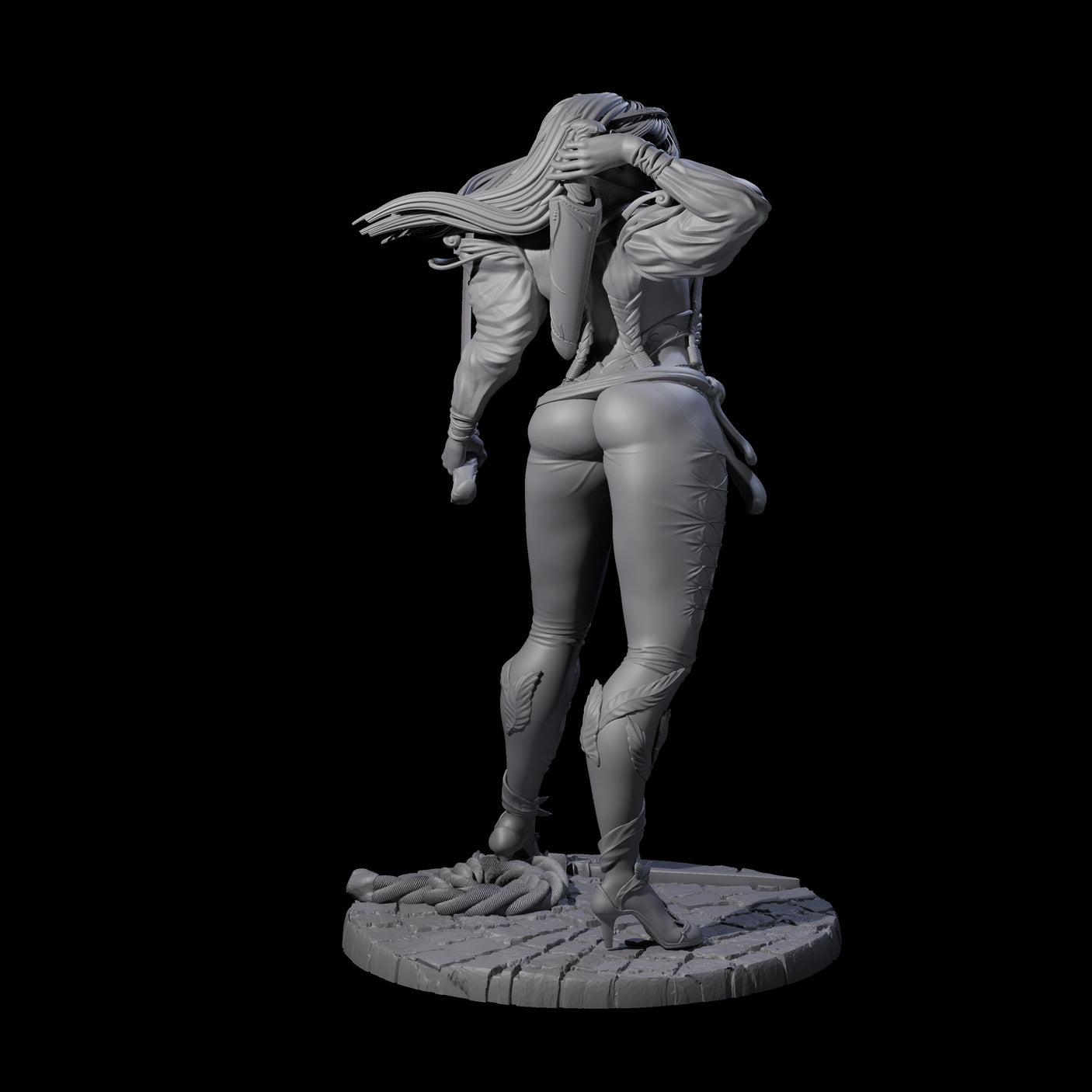 Abina - Daring Elf Swordmaster Miniature for Dungeons and Dragons, Pathfinder or other TTRPGs