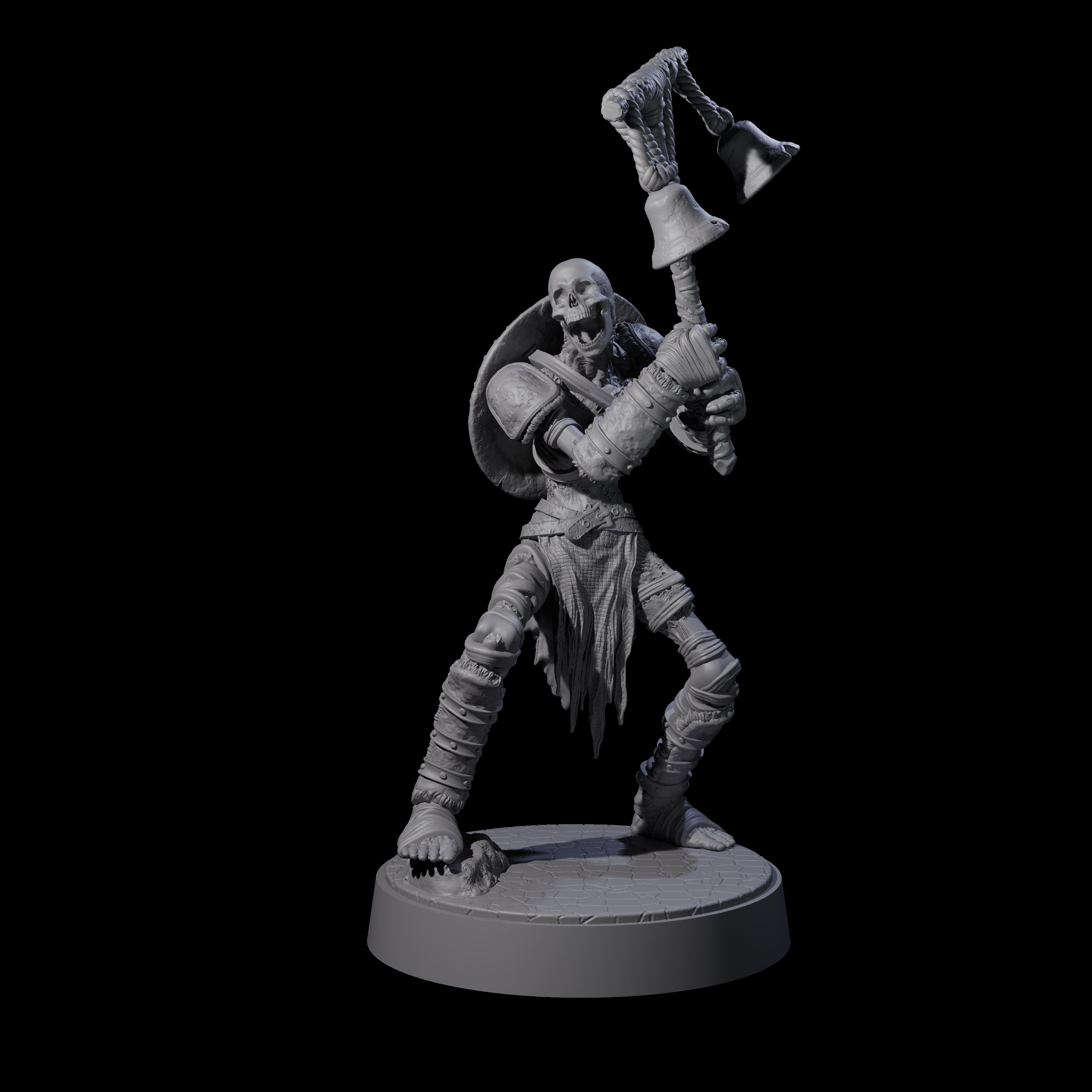 Ablaze Skeleton Thrall A Miniature for Dungeons and Dragons, Pathfinder or other TTRPGs