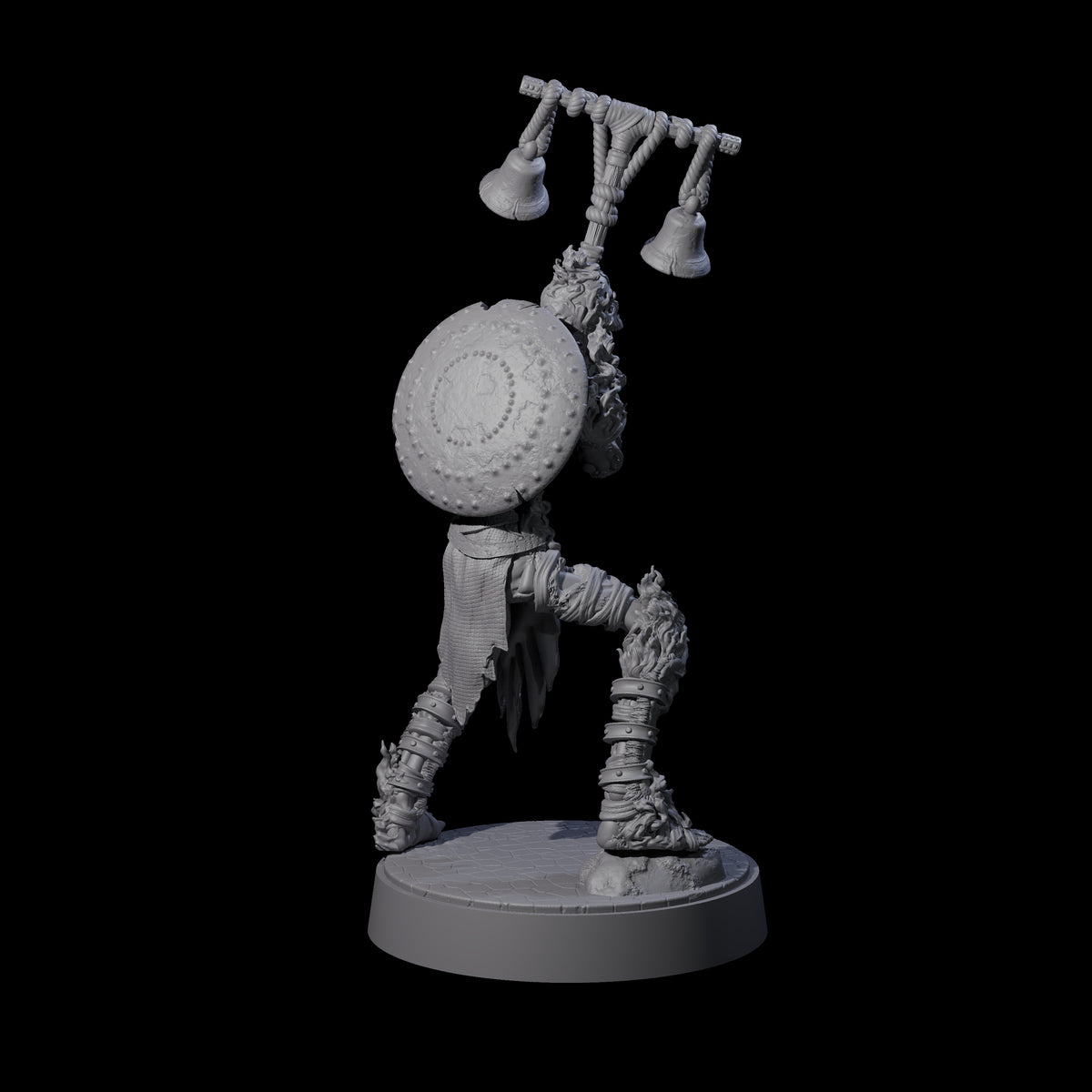 Ablaze Skeleton Thrall A Miniature for Dungeons and Dragons, Pathfinder or other TTRPGs