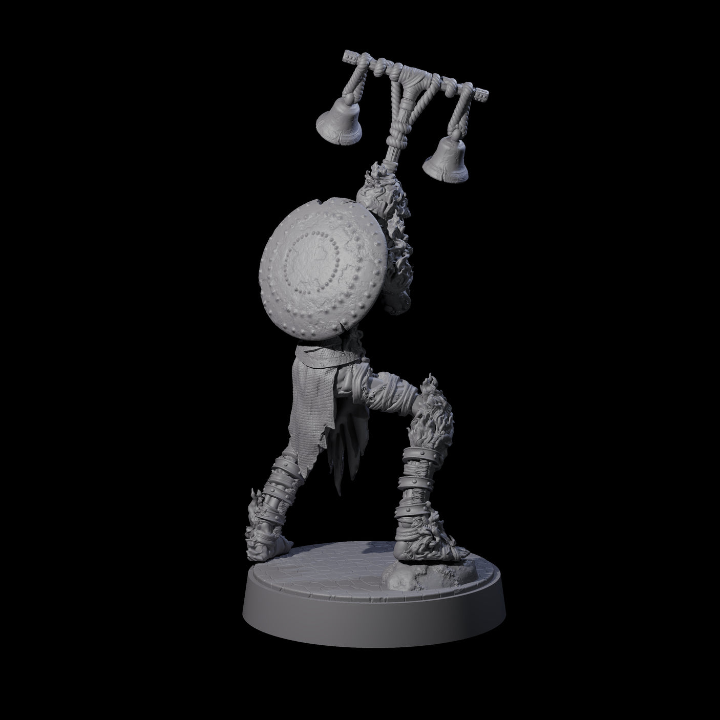 Ablaze Skeleton Thrall A Miniature for Dungeons and Dragons, Pathfinder or other TTRPGs