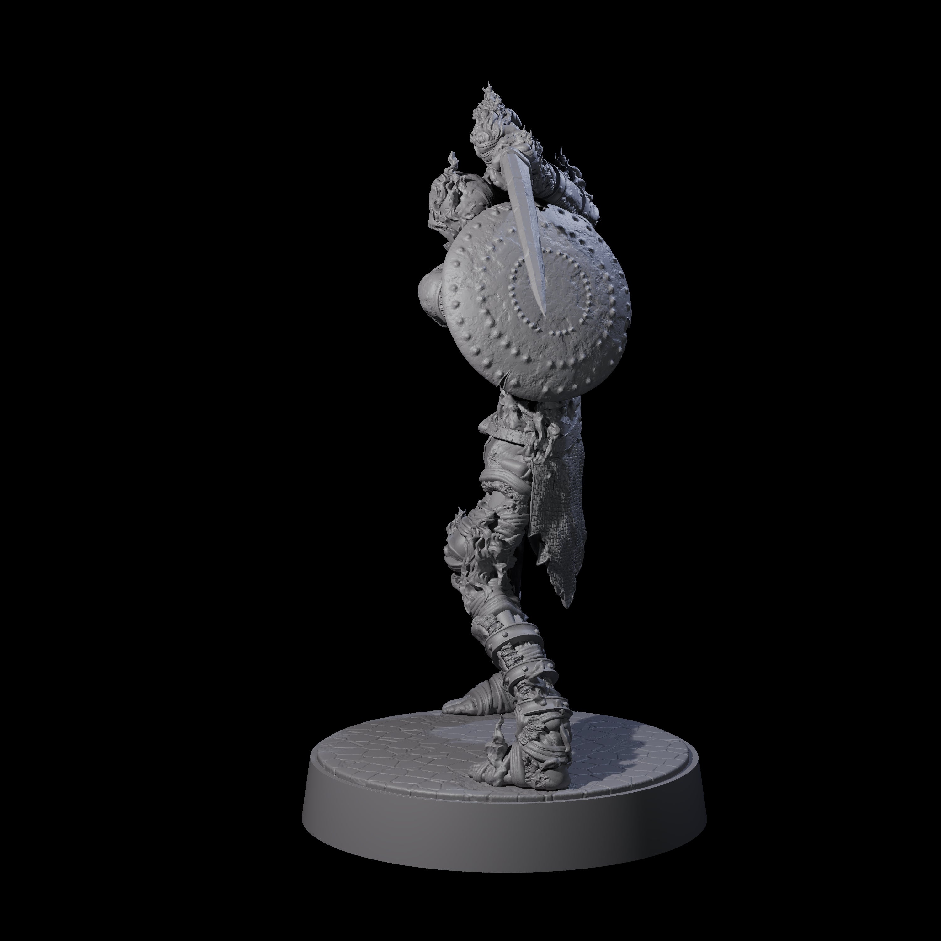 Ablaze Skeleton Thrall B Miniature for Dungeons and Dragons, Pathfinder or other TTRPGs