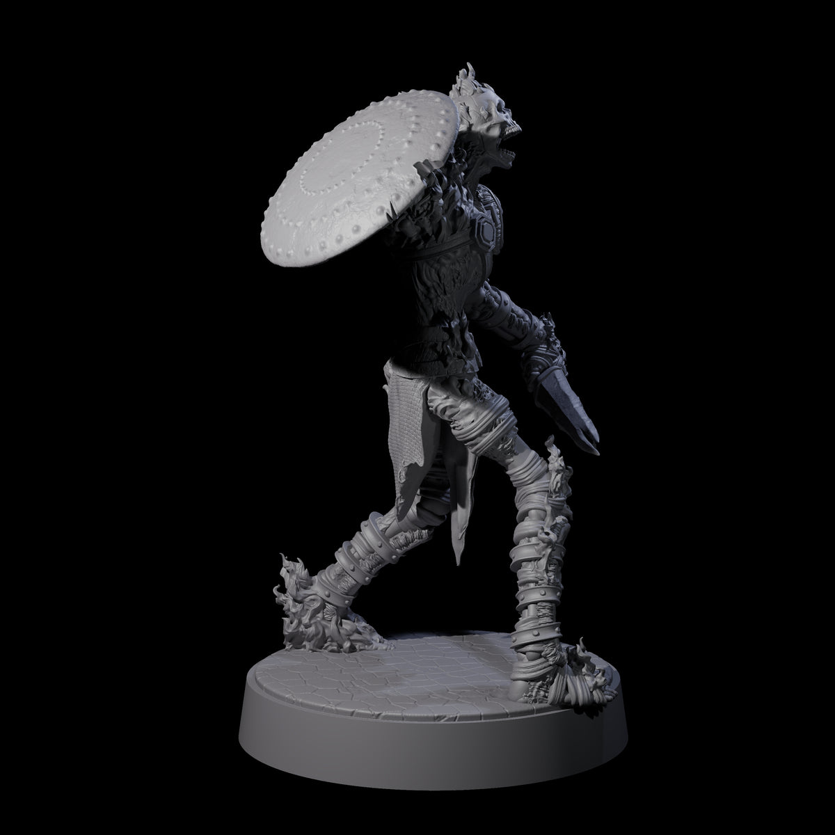 Ablaze Skeleton Thrall D Miniature for Dungeons and Dragons, Pathfinder or other TTRPGs