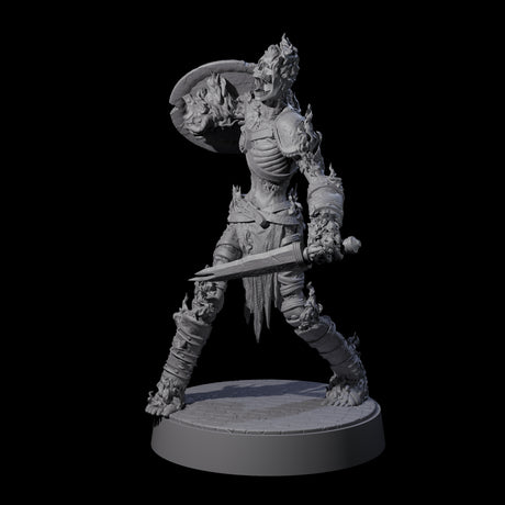Ablaze Skeleton Thrall D Miniature for Dungeons and Dragons, Pathfinder or other TTRPGs