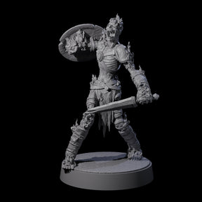 Ablaze Skeleton Thrall D Miniature for Dungeons and Dragons, Pathfinder or other TTRPGs
