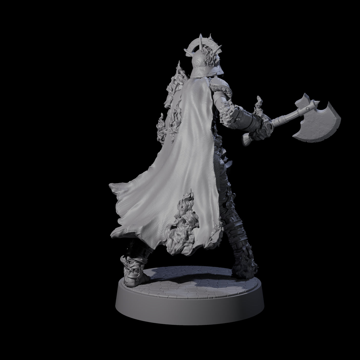 Ablaze Skeleton Thrall E Miniature for Dungeons and Dragons, Pathfinder or other TTRPGs