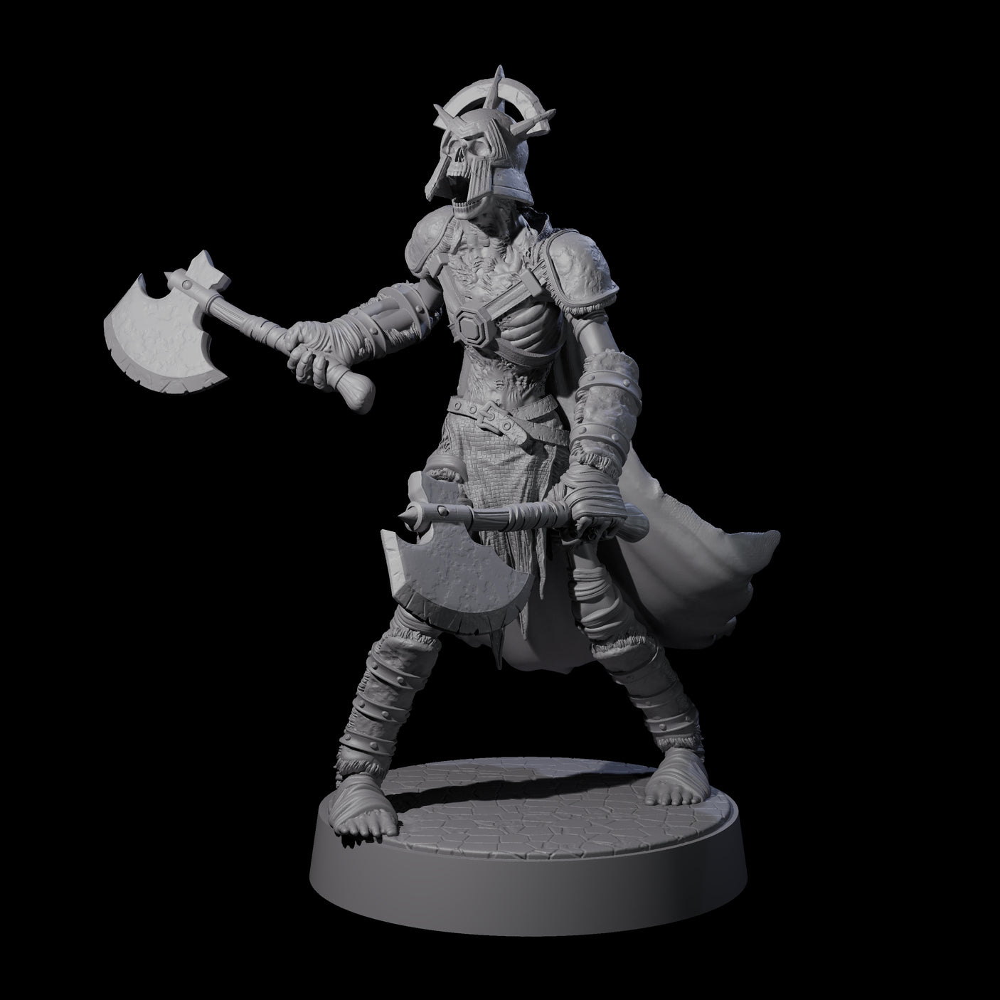 Ablaze Skeleton Thrall E Miniature for Dungeons and Dragons, Pathfinder or other TTRPGs