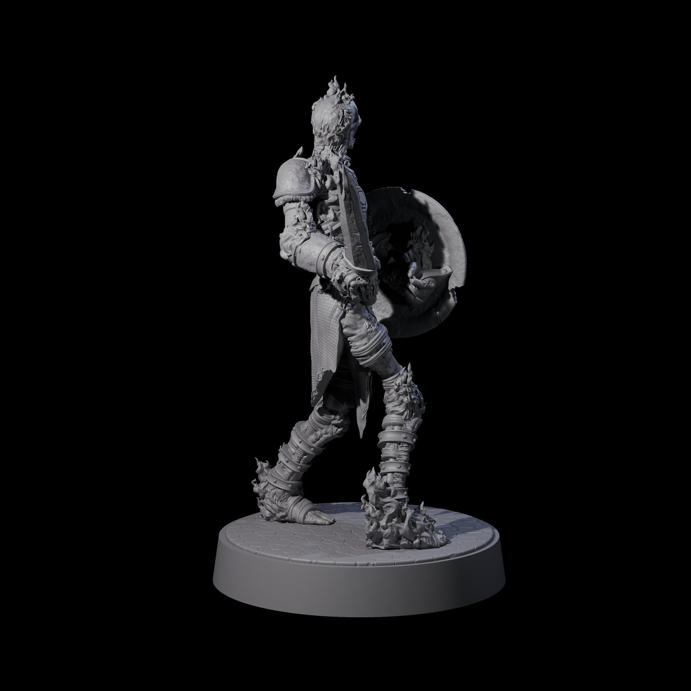 Ablaze Skeleton Thrall G Miniature for Dungeons and Dragons, Pathfinder or other TTRPGs