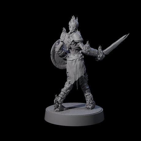 Ablaze Skeleton Thrall G Miniature for Dungeons and Dragons, Pathfinder or other TTRPGs