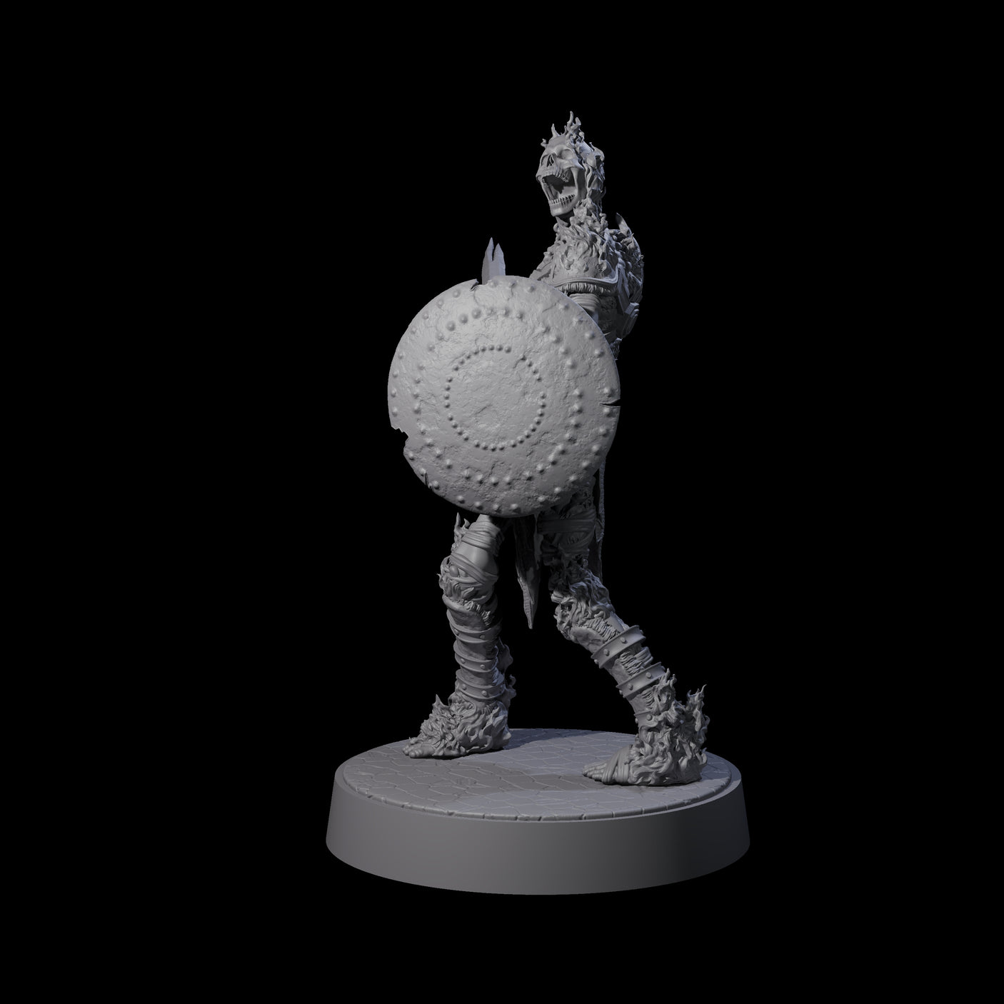 Ablaze Skeleton Thrall G Miniature for Dungeons and Dragons, Pathfinder or other TTRPGs