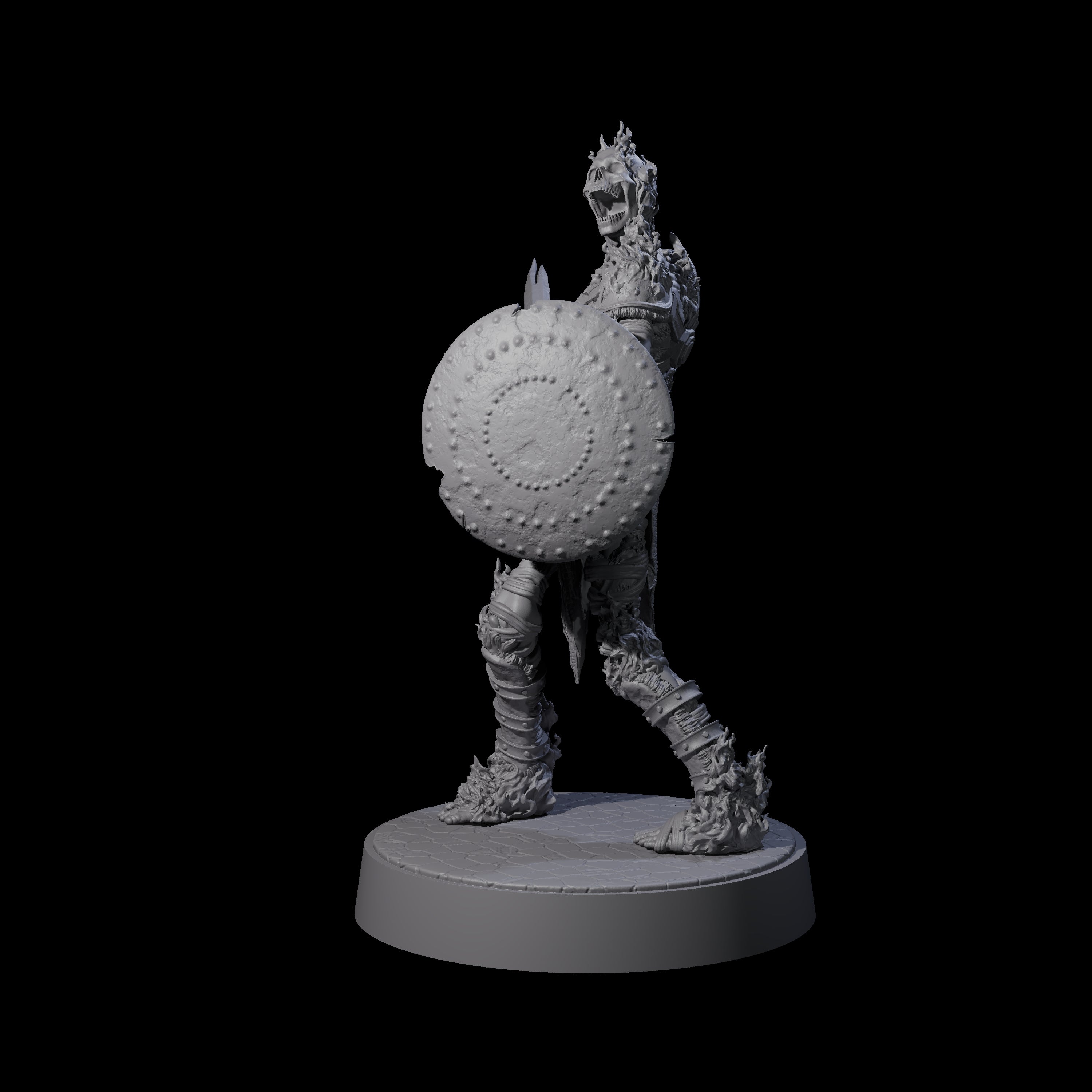Ablaze Skeleton Thrall G Miniature for Dungeons and Dragons, Pathfinder or other TTRPGs