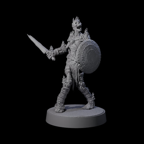Ablaze Skeleton Thrall G Miniature for Dungeons and Dragons, Pathfinder or other TTRPGs