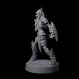 Ablaze Skeleton Thrall H Miniature for Dungeons and Dragons, Pathfinder or other TTRPGs