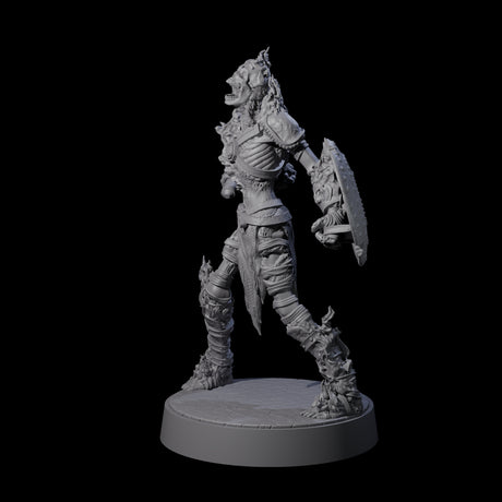 Ablaze Skeleton Thrall H Miniature for Dungeons and Dragons, Pathfinder or other TTRPGs