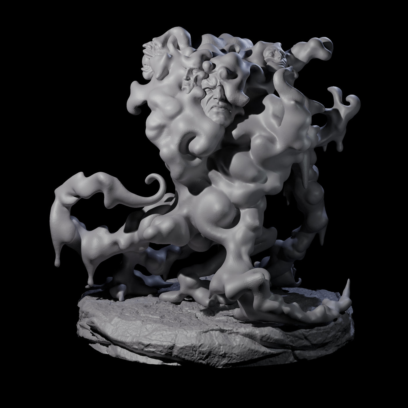 Abyssal Mist Horror Miniature for Dungeons and Dragons, Pathfinder or other TTRPGs