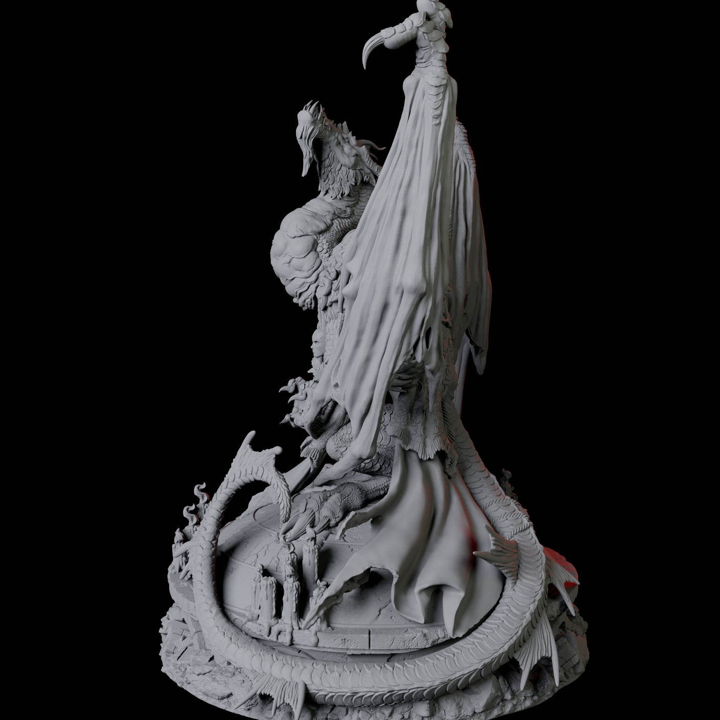 Academic Gold Dragon Miniature for Dungeons and Dragons, Pathfinder or other TTRPGs