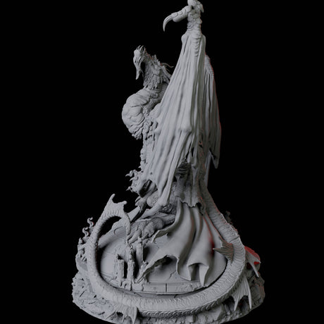 Academic Gold Dragon Miniature for Dungeons and Dragons, Pathfinder or other TTRPGs