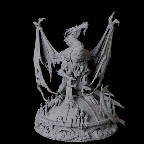 Academic Gold Dragon Miniature for Dungeons and Dragons, Pathfinder or other TTRPGs