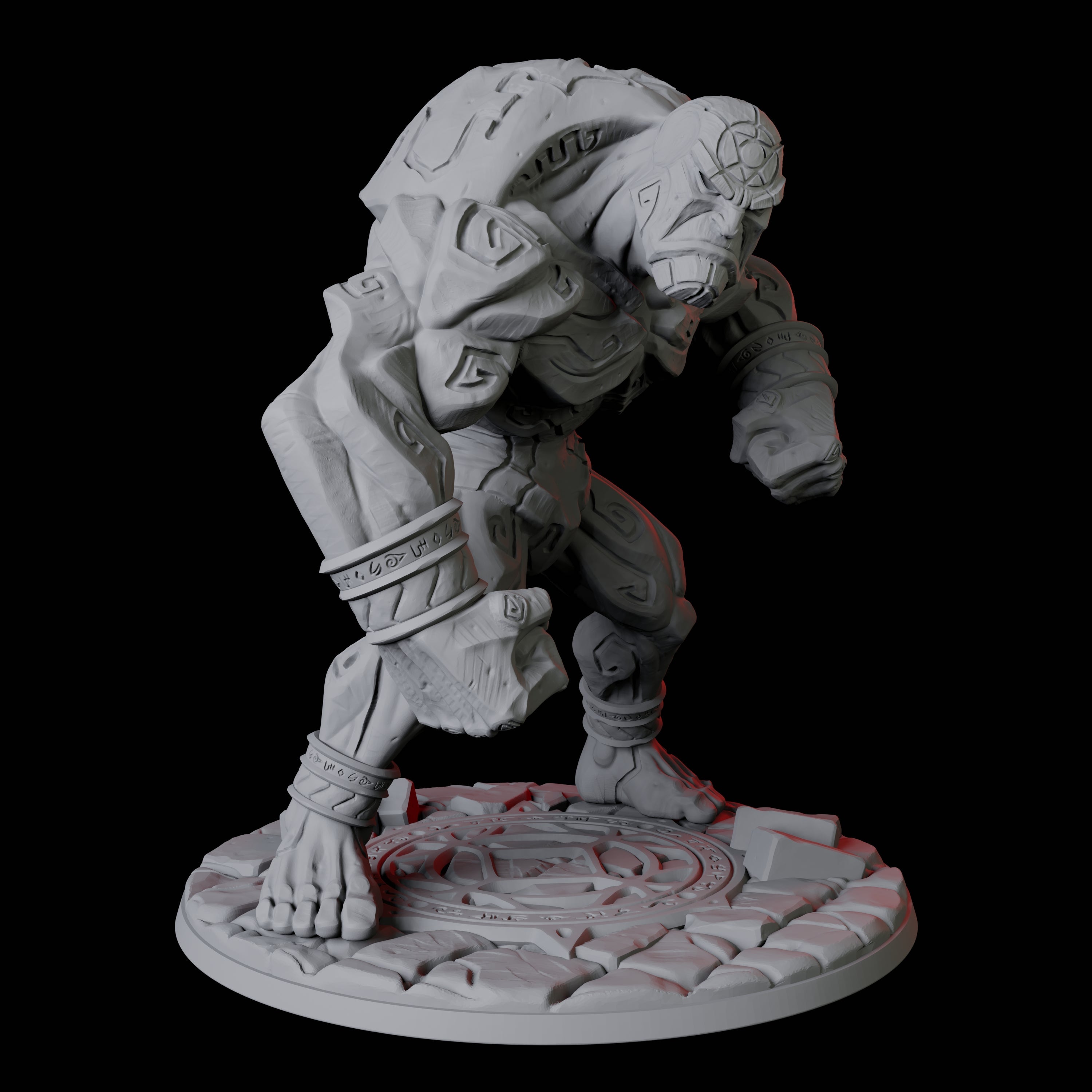 Activated Stone Golem Miniature for Dungeons and Dragons, Pathfinder or other TTRPGs