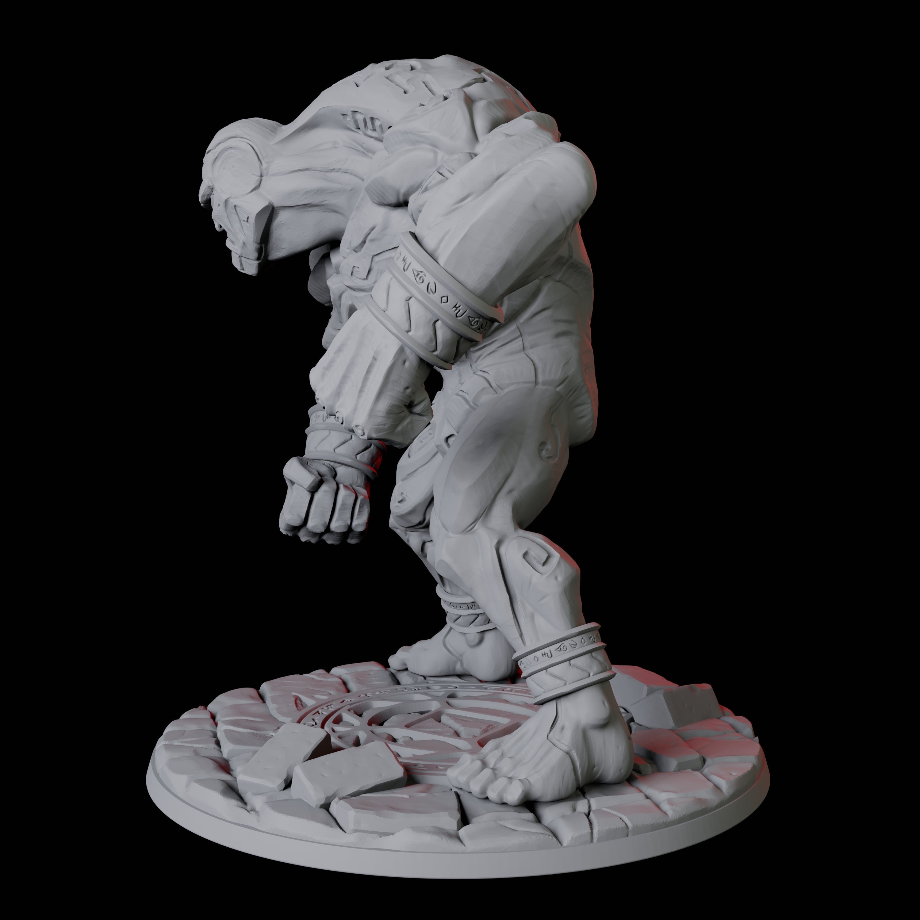 Activated Stone Golem Miniature for Dungeons and Dragons, Pathfinder or other TTRPGs