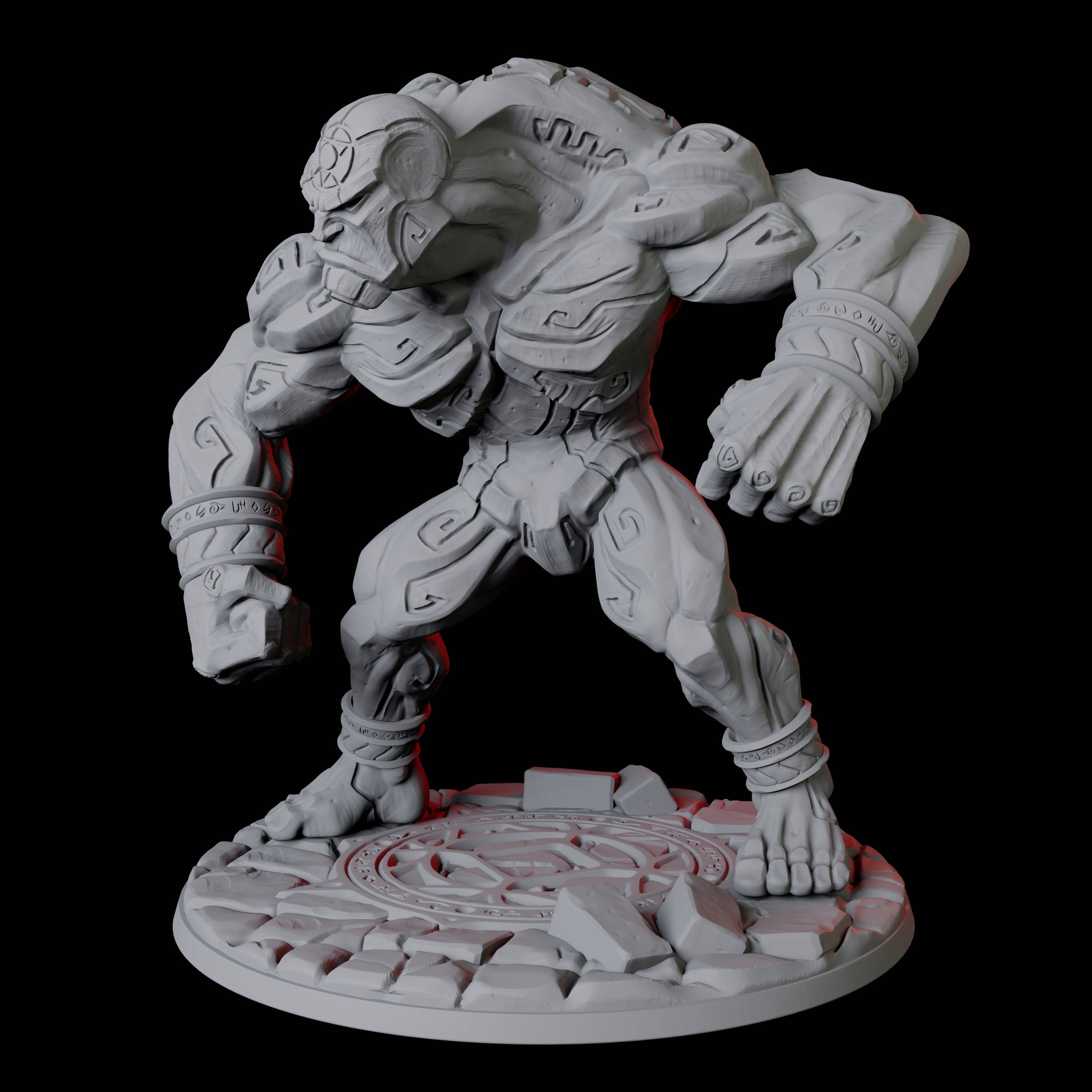 Activated Stone Golem Miniature for Dungeons and Dragons, Pathfinder or other TTRPGs