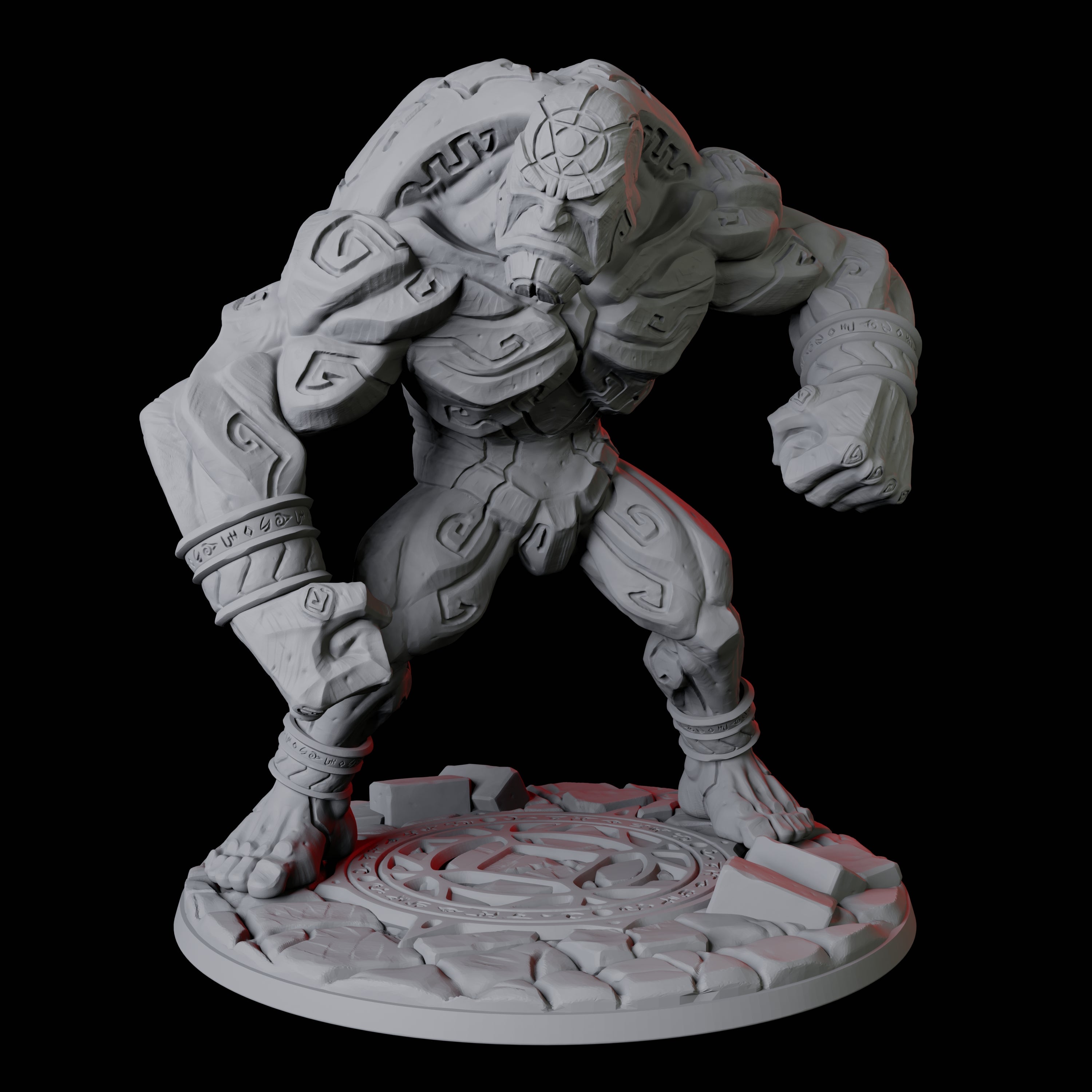 Activated Stone Golem Miniature for Dungeons and Dragons, Pathfinder or other TTRPGs