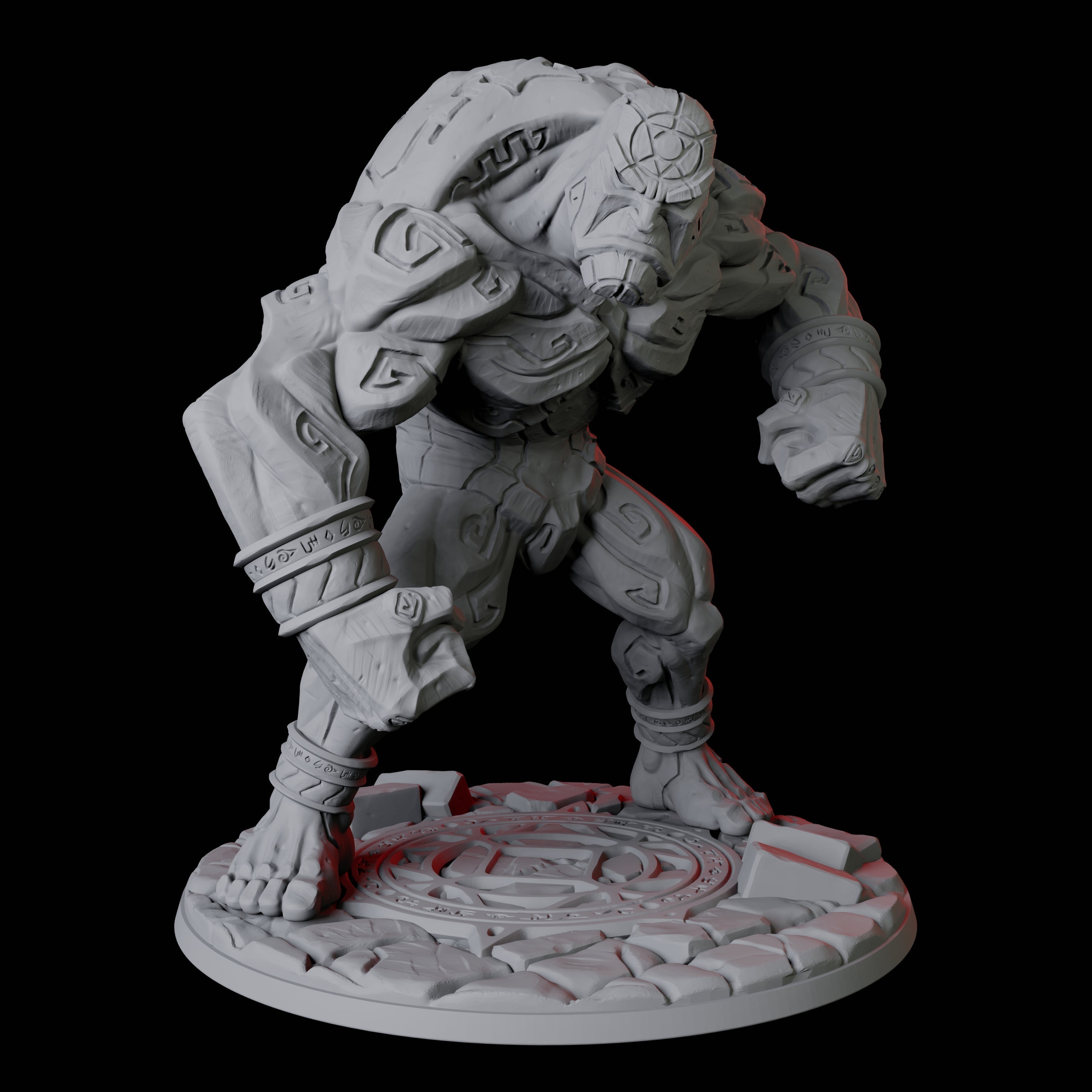 Activated Stone Golem Miniature for Dungeons and Dragons, Pathfinder or other TTRPGs