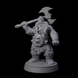 Advancing Dwarf Barbarian A Miniature for Dungeons and Dragons, Pathfinder or other TTRPGs