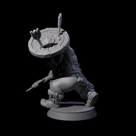 Advancing Dwarf Barbarian B Miniature for Dungeons and Dragons, Pathfinder or other TTRPGs