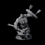 Advancing Dwarf Barbarian B Miniature for Dungeons and Dragons, Pathfinder or other TTRPGs