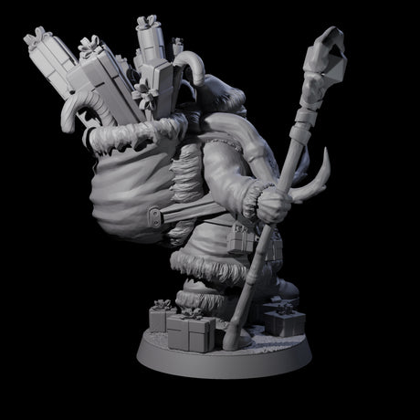 Adventurer Father Christmas Miniature for Dungeons and Dragons, Pathfinder or other TTRPGs