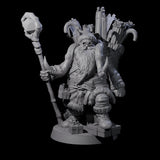 Adventurer Father Christmas Miniature for Dungeons and Dragons, Pathfinder or other TTRPGs